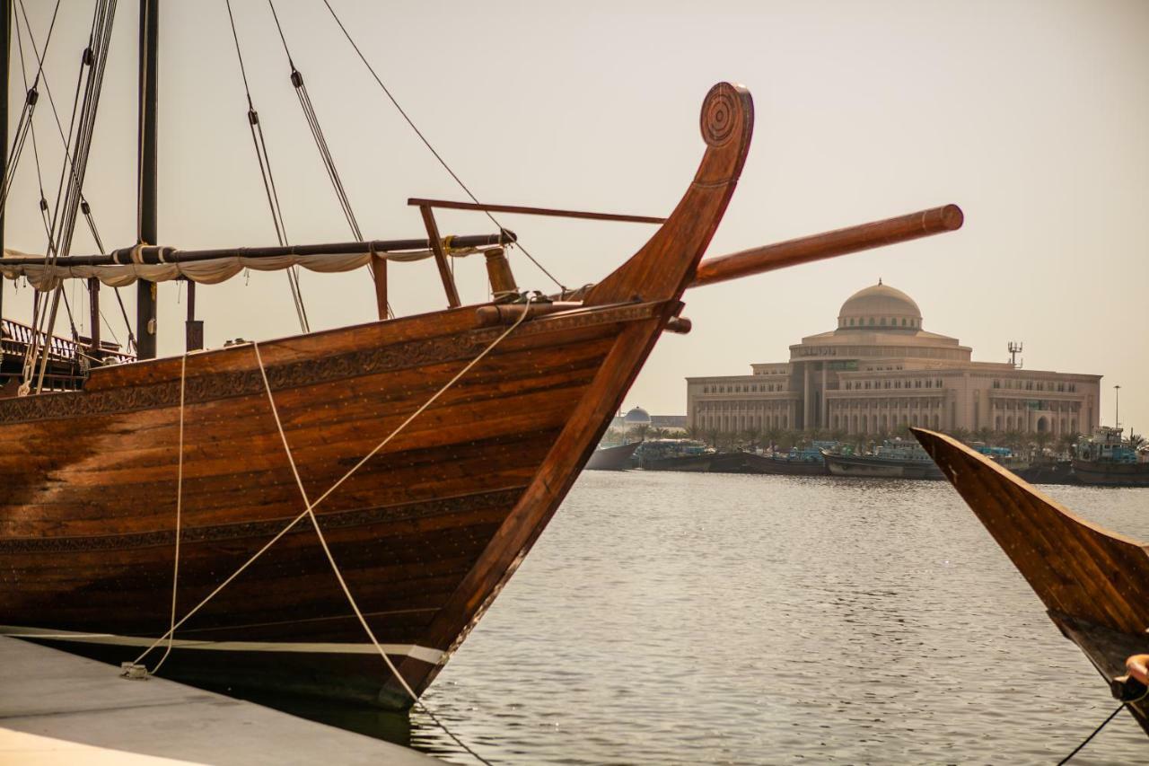 The Chedi Al Bait, Sharjah Hotel Exterior photo A traditional dhow in the harbour of Manama, Bahrain